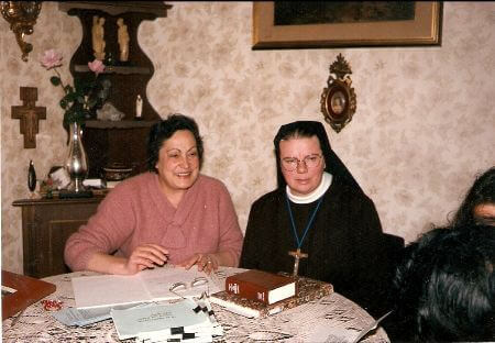 Olga Guida con Suor Elisabetta